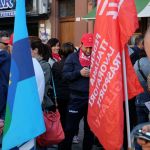 Cagliari, sit in dei lavoratori della grande distribuzione, foto di Roberto Pili